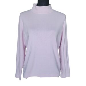 Reference Point Pale Pink Turtleneck Tee Women's Size M